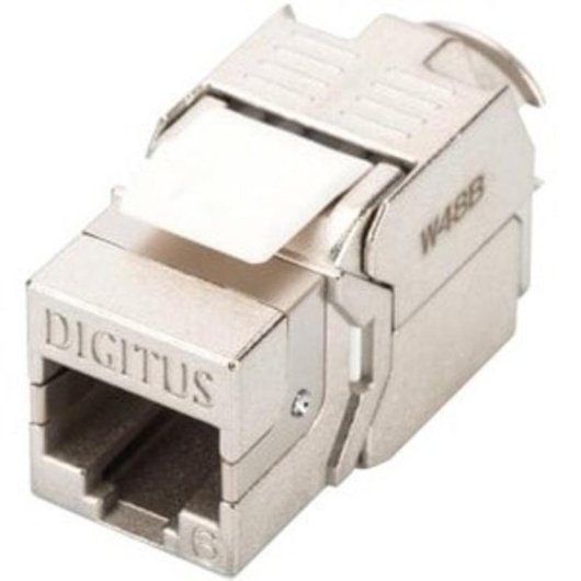 Keystone Modul Digitus CAT 6 Geschirmt RJ-45 Flach Silber