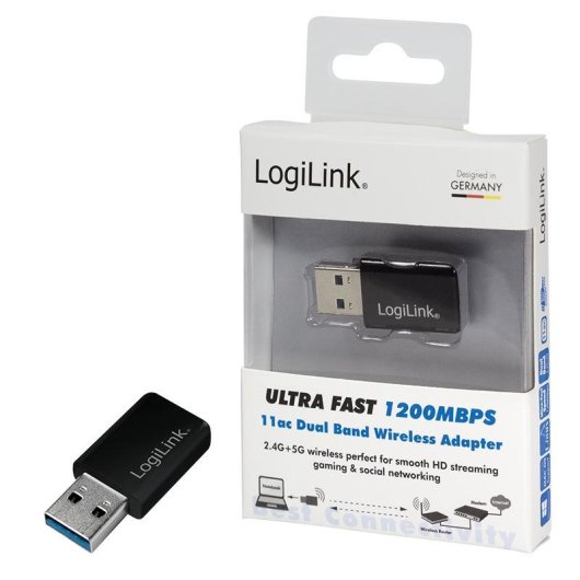 Tarjeta de Red LogiLink WL0243 USB 1200 Mbit/s Interne Antenne