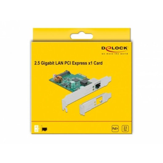 Tarjeta de Red Delock PCI Express 2,5 Gigabit LAN PoE+ Interna