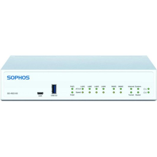 Router Sophos SD-RED 60 Com Fio 850 Mbit/s PoE 30 W AES