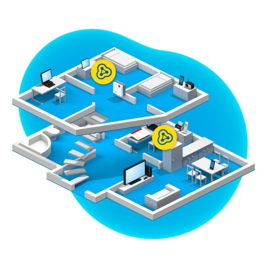 WiFi Mesh TP-Link 2 Nodos 2400 Mbps Doble Banda Rojo Blanco con Wi-Fi 6