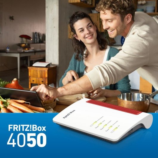 Router AVM FRITZ!Box 4050 WiFi 6 Dual Band 2400 Mbps Ethernet USB