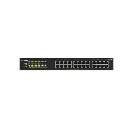 Conmutador Ethernet NETGEAR GS324P 24 Puertos Gigabit PoE+ Montaje en Rack