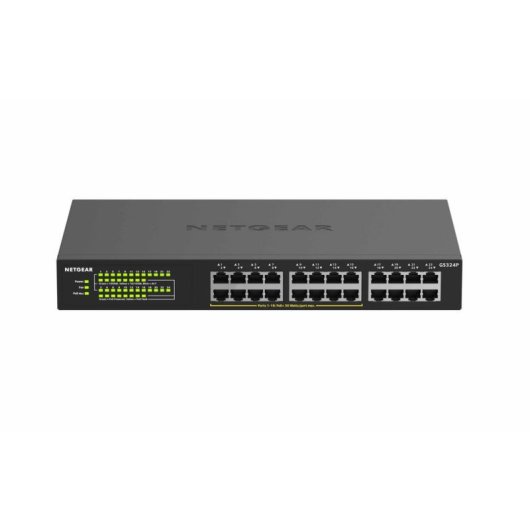 Conmutador Ethernet NETGEAR GS324P 24 Puertos Gigabit PoE+ Montaje en Rack