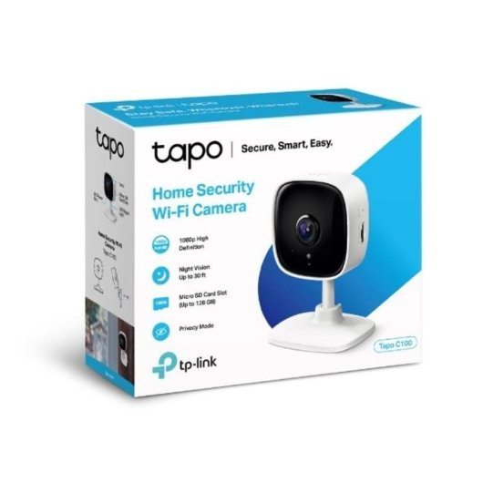 Cámara IP TP-Link Tapo C100 FullHD Visión Nocturna Interior Audio Bidireccional