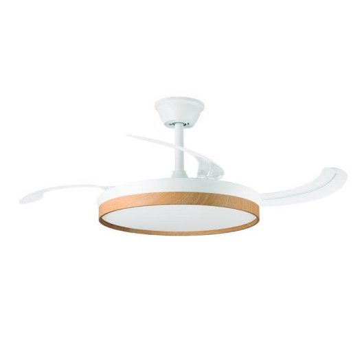 Ventilador de Techo Orbegozo CP 160105 30W 6 Velocidades Aspas Retráctiles con Luz LED