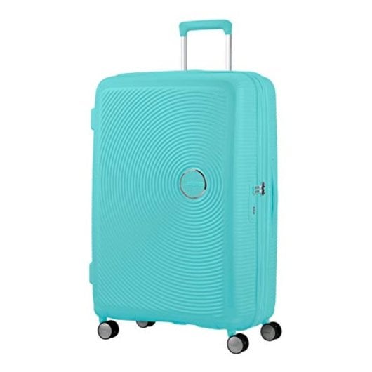 American Tourister Soundbox - Spinner L Expandible Maleta, 77 Cm, 97/110 L, Azul (poolside Blue)