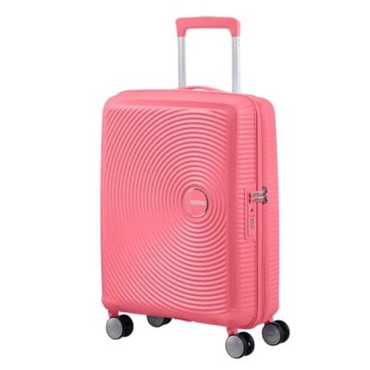 American Tourister Soundbox - Spinner S Expandible Maleta De Cabina, 55 Cm, 35.5/41 L, Rosa (sun Kissed Coral)