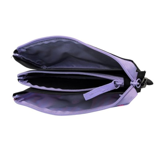 Porta-tudo Kuromi Triple Poliéster Forrado Alta Qualidade