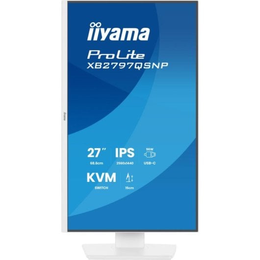 Monitor iiyama ProLite XB2797QSNP-W1 27" Quad HD 75Hz IPS USB-C Höhenverstellbar