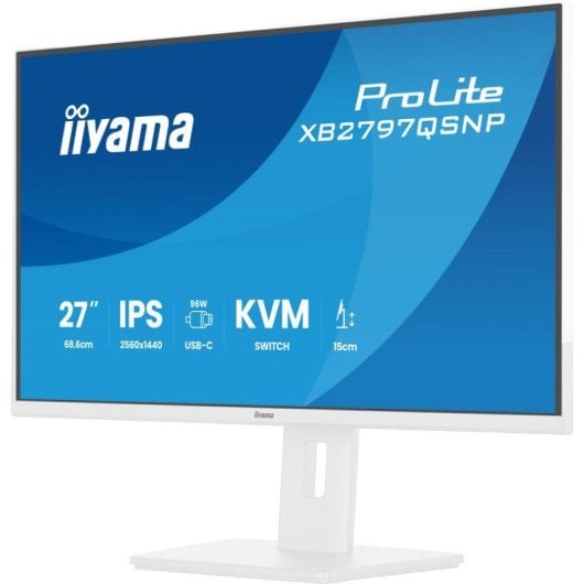Monitor iiyama ProLite XB2797QSNP-W1 27" Quad HD 75Hz IPS USB-C Höhenverstellbar