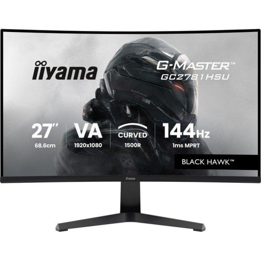 Monitor iiyama BLACK HAWK G-MASTER GC2781HSU-B1 27" Full HD 144Hz VA Curvo 1ms FreeSync