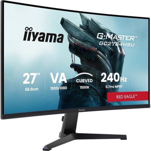 Monitor iiyama RED EAGLE G-MASTER GC2784HSU-B1 27" Full HD 240Hz VA Curvo FreeSync HDR10 0,7ms