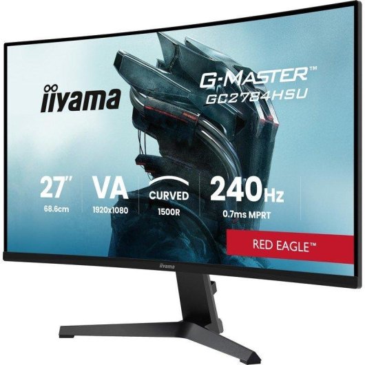 Monitor iiyama RED EAGLE G-MASTER GC2784HSU-B1 27" Full HD 240Hz VA Curvo FreeSync HDR10 0,7ms