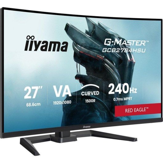 Monitor iiyama G-MASTER GCB2784HSU-B1 27" FullHD 240Hz VA Curvo FreeSync HDR10 0.7ms