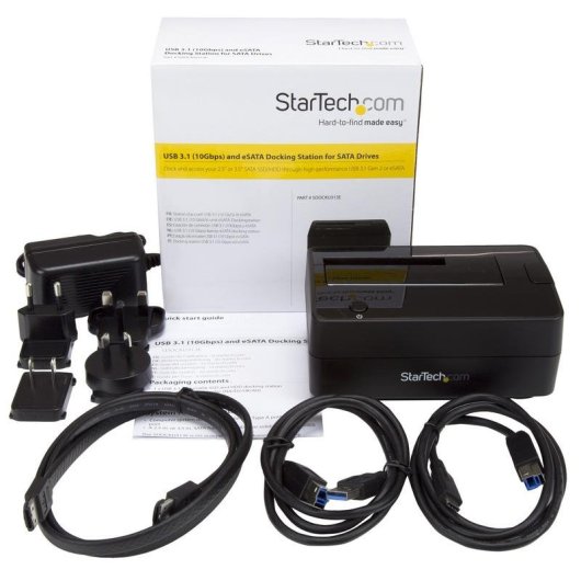 Base de conexión StarTech.com USB 3.2 Gen 2 / eSATA para discos 2.5"/3.5"