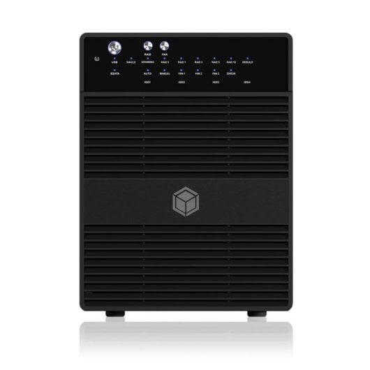 Caja PC ICY BOX IB-RD3640SU3 3.5 Aluminium Schwarz RAID Hot-swap USB eSATA