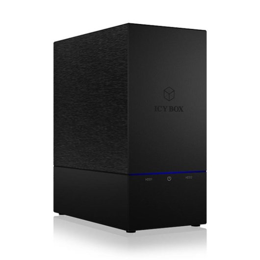Caja PC ICY BOX IB-RD3621U3 3.5" Plástico Negro Doble Bahía USB 3.2 Gen 1