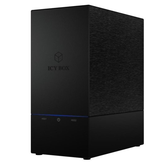 Caja PC ICY BOX IB-RD3621U3 3.5" Plástico Negro Doble Bahía USB 3.2 Gen 1