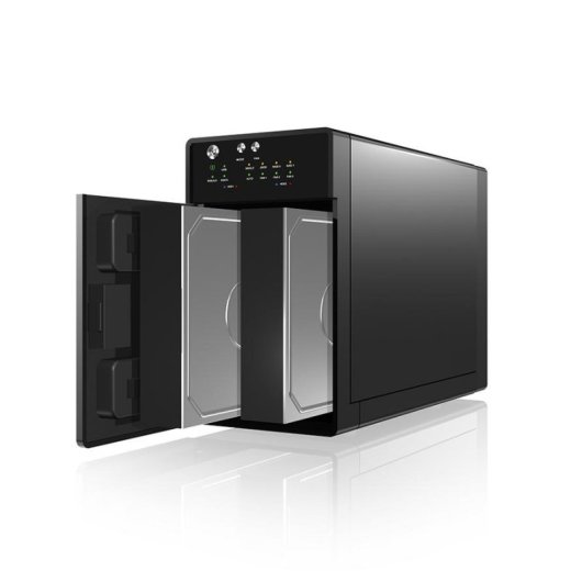 Caja PC ICY BOX IB-RD3620SU3 Desktop Alumínio Preto com Ventoinha USB eSATA