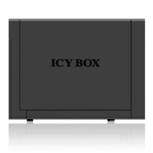 Caja PC ICY BOX IB-RD3620SU3 Desktop Alumínio Preto com Ventoinha USB eSATA
