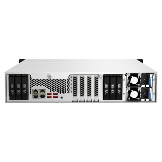 Servidor NAS rack QNAP 2U Xeon E-2334 16GB DDR4 18 bahías 10GbE QuTS hero