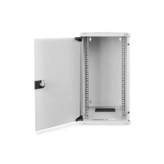 ARLI Armadio Di Rete 10″ 12HE Da Parete – Porta In Vetro, Guide Regolabili, Per Switch E Router SOHO, RAL 7035