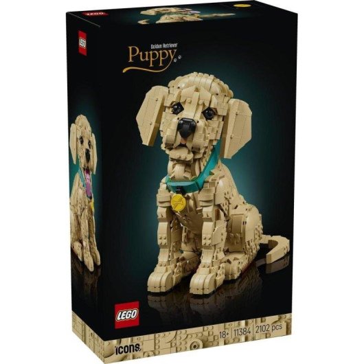 [preventa] Lego® 11384 Icons Cachorro De Golden Retriever - Figura De Perro Con Collar