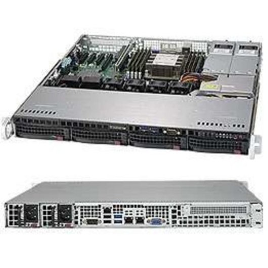 Serveur Supermicro CSE813MFTQC-R407CB 1U 4 Baies 4 Ventilateurs 400W Platinum