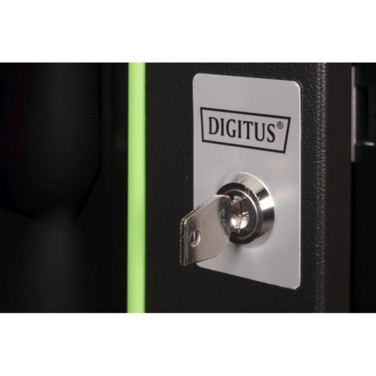 Armadio Rack Digitus Unique 7U 600x600 mm Acciaio Nero Serratura