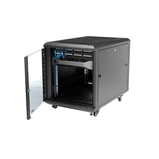 Armario Rack StarTech.com 12U 19" 4 Columnas con Cerradura y Ruedas