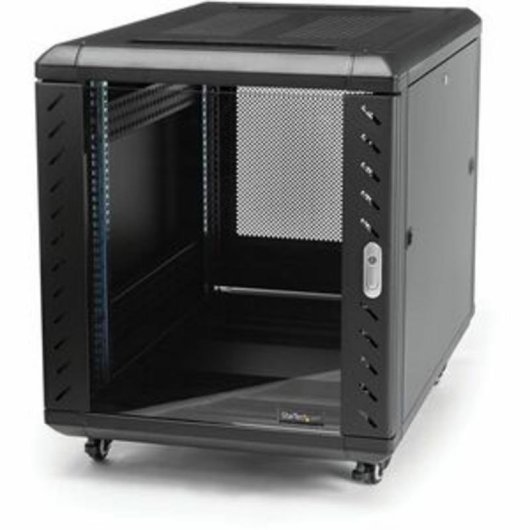 Armario Rack StarTech.com 12U 19" 4 Columnas con Cerradura y Ruedas
