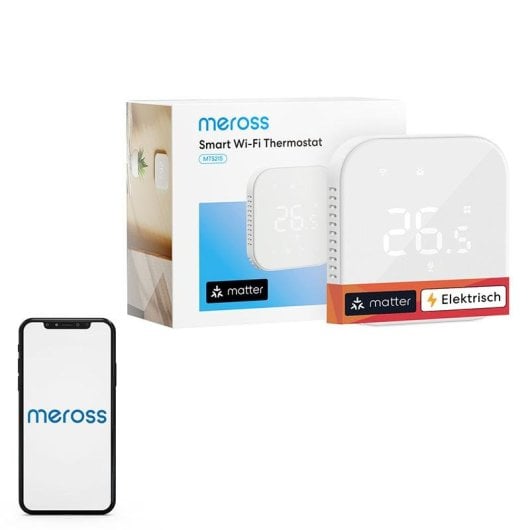 Termostato inteligente Meross MTS215MA-EU Cableado para calefacción
