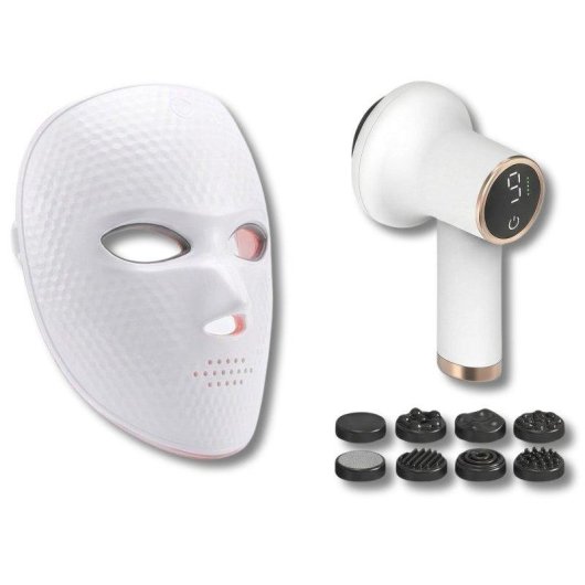 Beauty-Set BODYLIFE LED-Gesichtsmaske und Anti-Cellulite-Massager