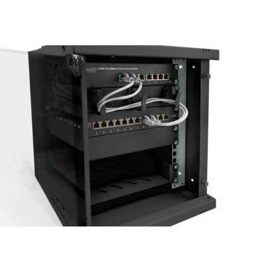 Armadio Rack Digitus SOHO Pro 6U 10 pollici Nero porta vetro