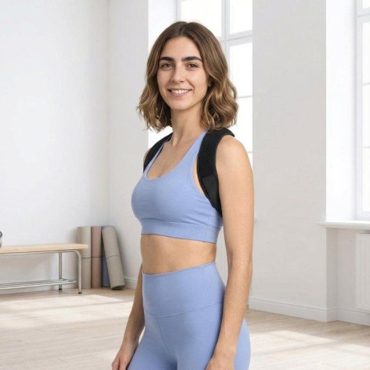Corretor de postura BODYLIFE dorsal ergonómico ajustável respirável