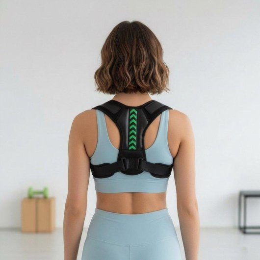 Corretor de postura BODYLIFE dorsal ergonómico ajustável respirável