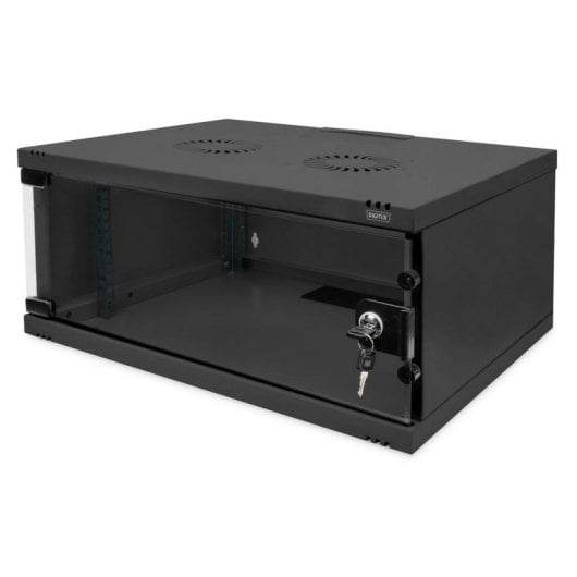 Armadio Rack Digitus SOHO 4U 540x400 mm Nero porta vetro