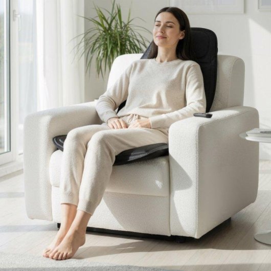 Asiento de Masaje BODYLIFE Calefactable con 5 Motores Vibratorios