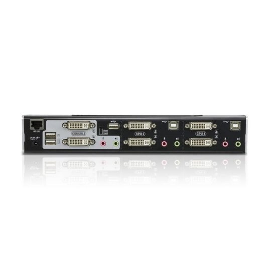 KVM Switch Aten CS1642A DVI USB 2 Ports Dual Display Rack