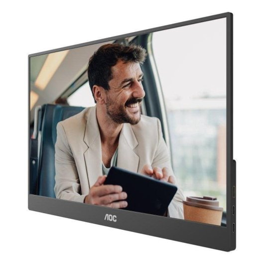 Monitor AOC 16T20E2 15,6" FullHD 60Hz IPS USB-C Mini HDMI Lautsprecher 4ms