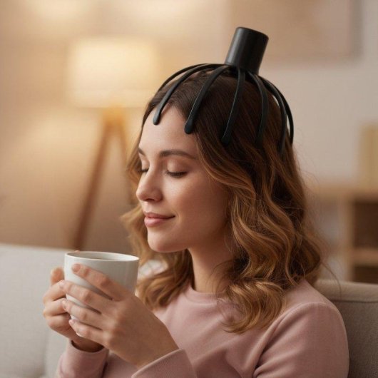 Pack de Relajación BODYLIFE Cráneo & Mirada con Masajeador 360° y Máscara Calefactable