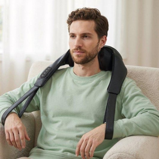 Masajeador Shiatsu BODYLIFE De Cuello Y Hombros Con Calor, 3 Intensidades