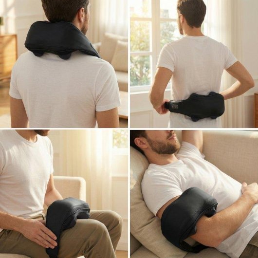 Masajeador Shiatsu BODYLIFE De Cuello Y Hombros Con Calor, 3 Intensidades