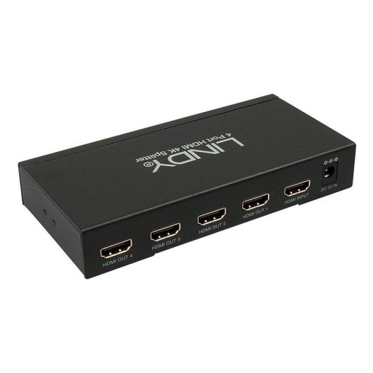 HDMI Splitter Lindy 38159 4K 4 Ausgänge Ultra HD Schwarz