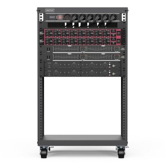 Armadio Rack Digitus 19 pollici 16U ruote acciaio 136 kg