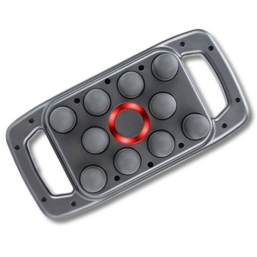 Pistolet de Massage BODYLIFE 9 Vitesses 10 Têtes Lumière Rouge LCD