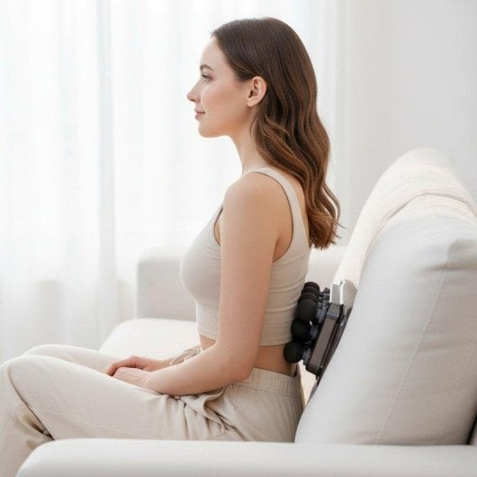 Pistolet de Massage BODYLIFE 9 Vitesses 10 Têtes Lumière Rouge LCD