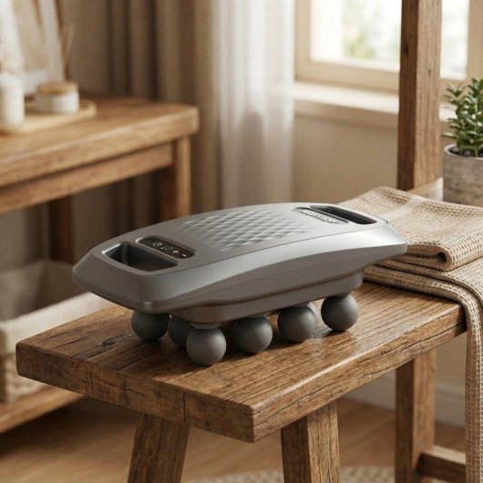 Pistolet de Massage BODYLIFE 9 Vitesses 10 Têtes Lumière Rouge LCD