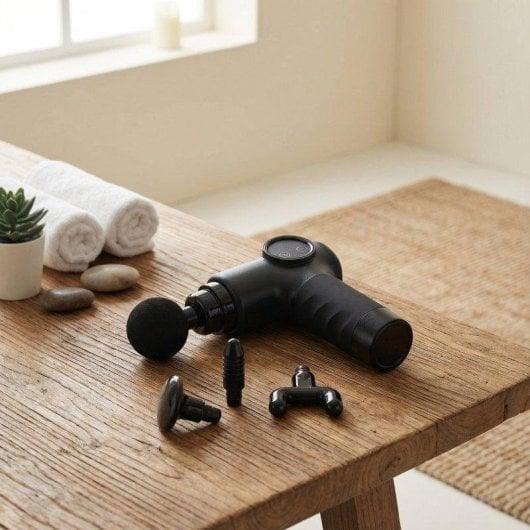 Pistolet de Massage BODYLIFE 8 Vitesses 4 Têtes Profondes